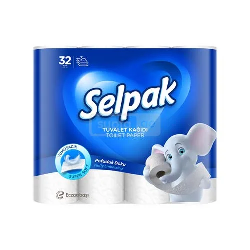 SELPAK-სელპაკი 3 ფენიანი ტუალეტის ქაღალდი 32ც
